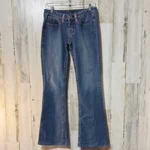 bebe Blue Flare & Wide Leg Jeans